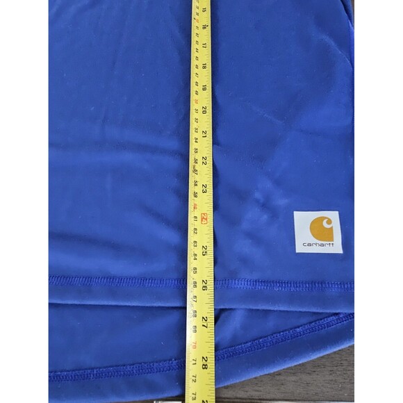 Carhartt Force Mens Med Extreme Quarter Zip Top Shirt Relaxed Fit Blue Athletic - Picture 6 of 7